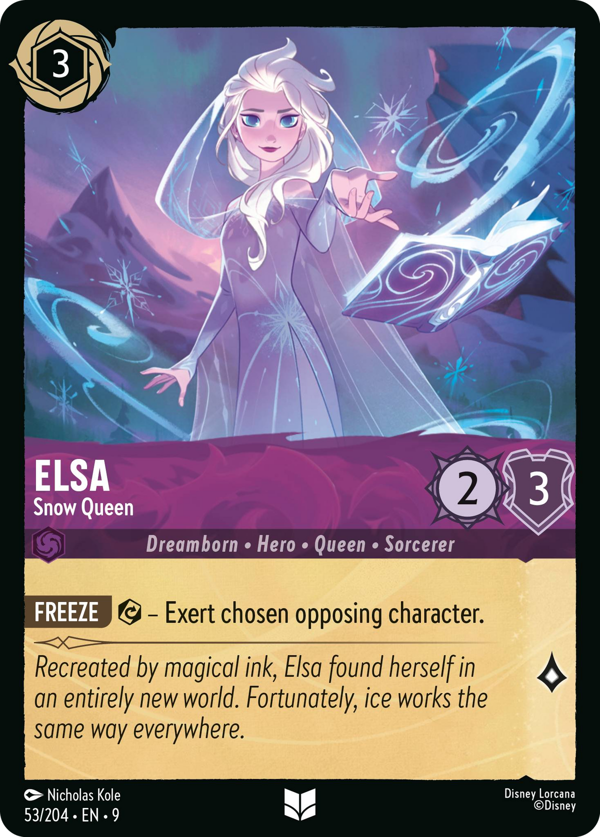 Elsa - Snow Queen (053/204 - Fabled) Uncommon
