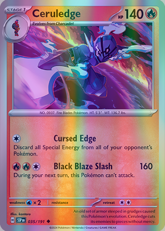 ceruledge pokemon card value Ceruledge - 035/191 (SSP) Uncommon