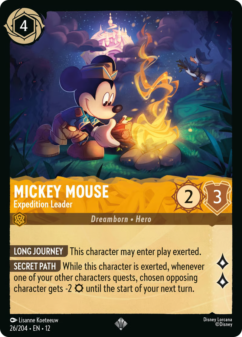 Mickey Mouse - Expedition Leader (Wilds Unknown - 026/204) Super Rare