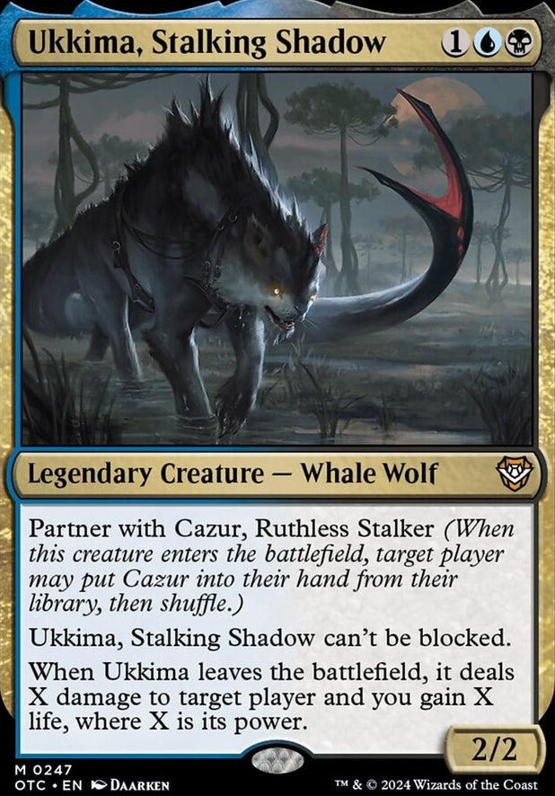 mtg shadow cards Ukkima, Stalking Shadow [Commander 2020] Lightly Played