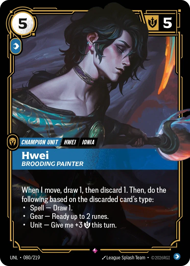 Hwei - Brooding Painter - 080/219 (UNL) Rare
