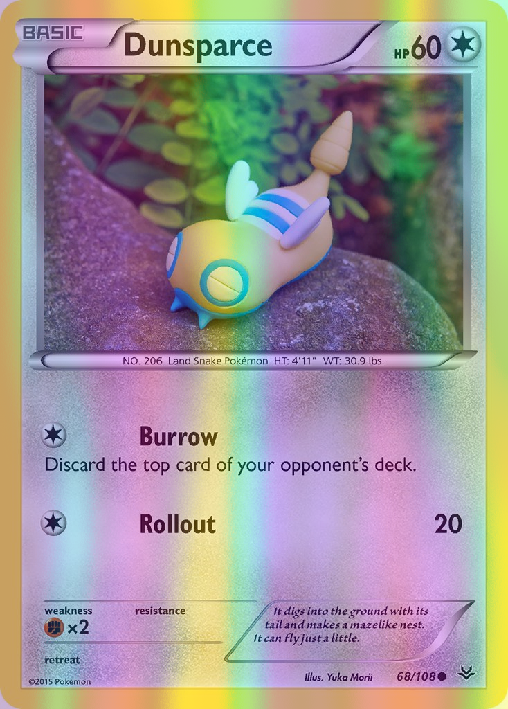 Dunsparce - 068/108 (ROS) Common - Near Mint Reverse Holofoil