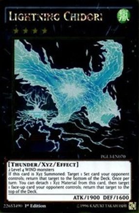 Lightning Chidori (PGL3-EN070) Gold Rare - Near Mint 1st Edition