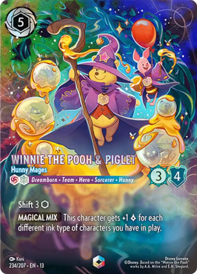 Winnie the Pooh & Piglet - Hunny Mages (234/204 - Attack of the Vine!) Enchanted