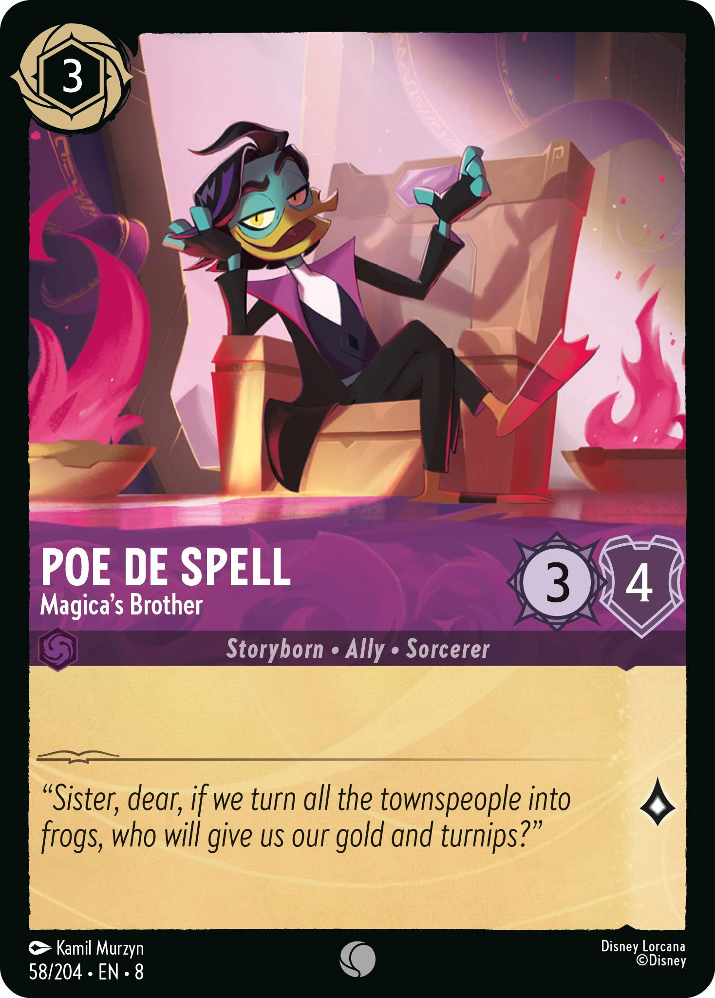 Poe De Spell - Magica's Brother (Reign of Jafar - 058/204 ) Common