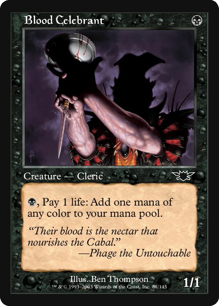 Blood Celebrant (LGN-C-FOIL) Light Play