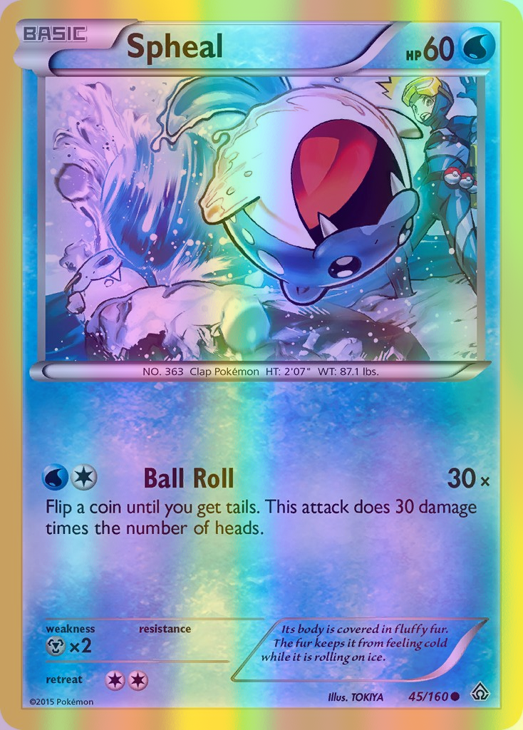 Spheal - 045/160 (PRC) Common - Near Mint Reverse Holofoil