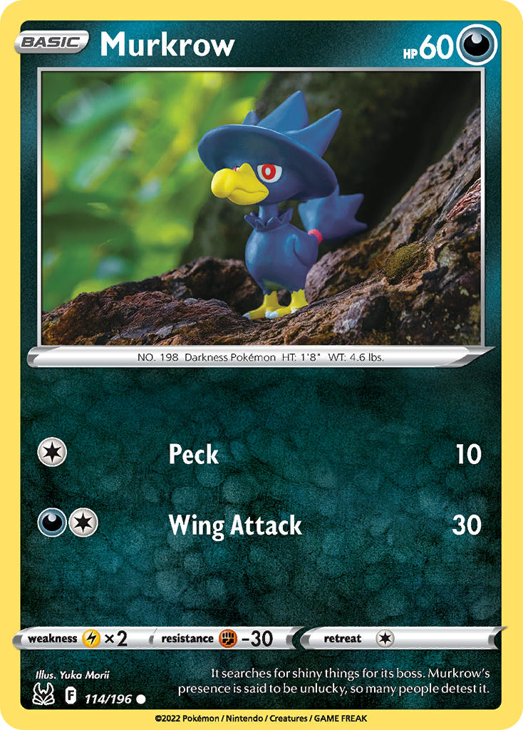 Murkrow - 114/196 (SWSH11) Common - Near Mint