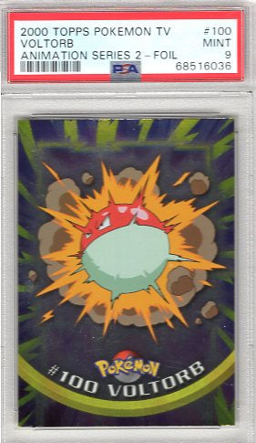Voltorb (100) Animated Series TV (Graded - PSA 9)