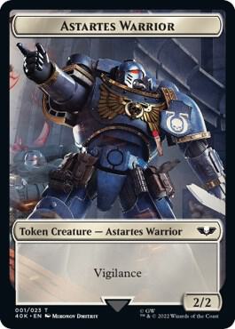 Astartes Warrior // Clue Double-sided Token (40K-T)