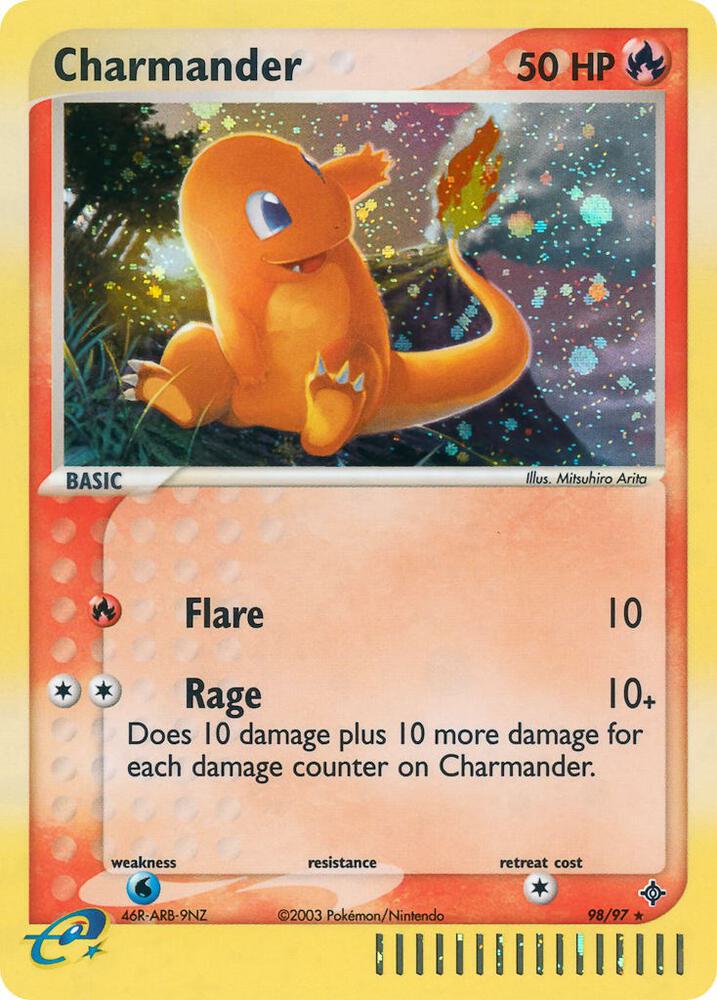 Charmander - 98/97 (DR) Secret Rare - Damaged Holofoil