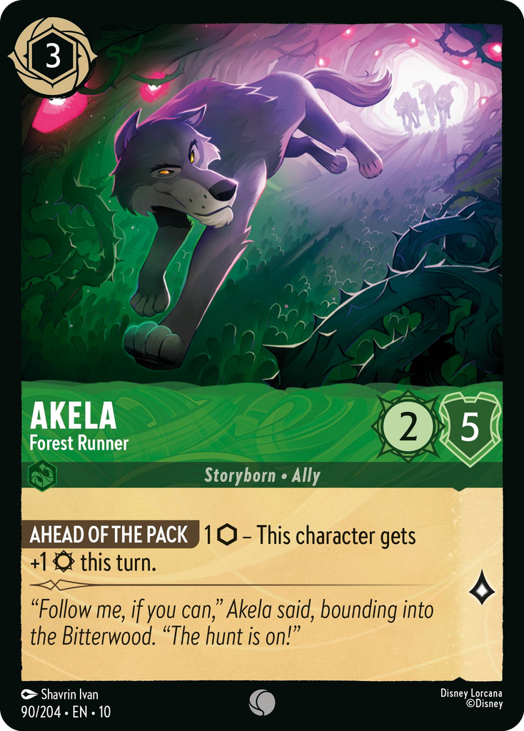 Akela - Forest Runner (090/204 - Whispers in the Well) Common