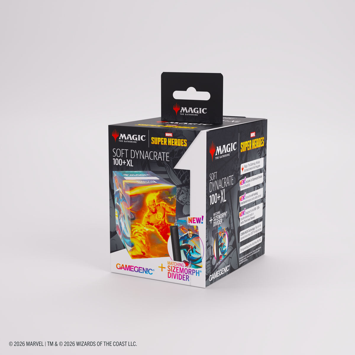 GameGenic: Deck Box - Soft Dynacrate 100+ XL: MTG: Marvel Super Heroes - Fantastic Four Unleashed