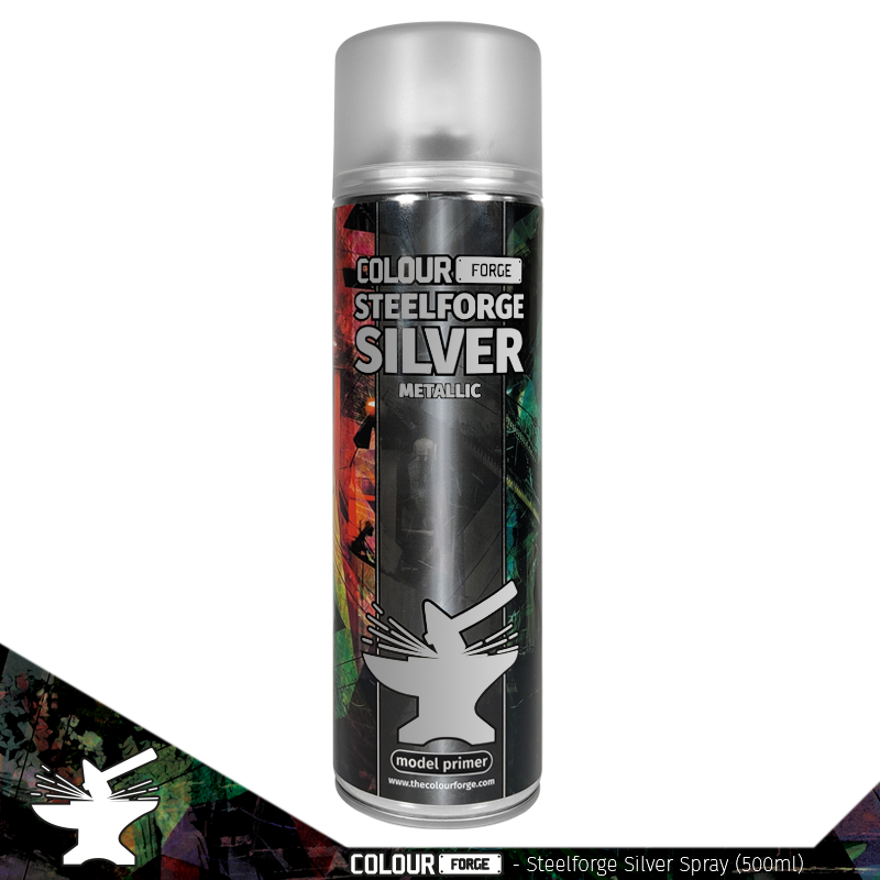 Colour Forge: Spray - Steelforge Silver (500mL)