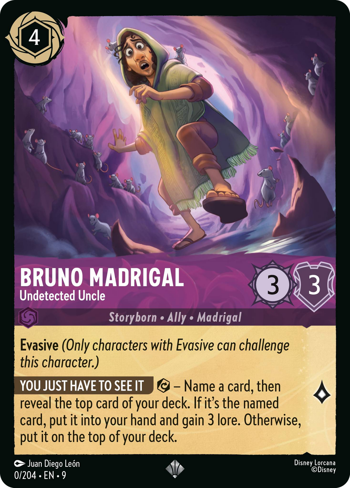 Bruno Madrigal - Undetected Uncle (000/204 - Fabled) Super Rare