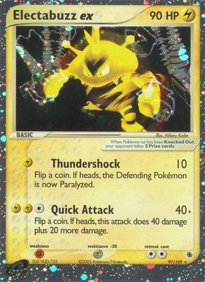 Electabuzz ex - 97/109 (RS) Holo Rare - Holofoil