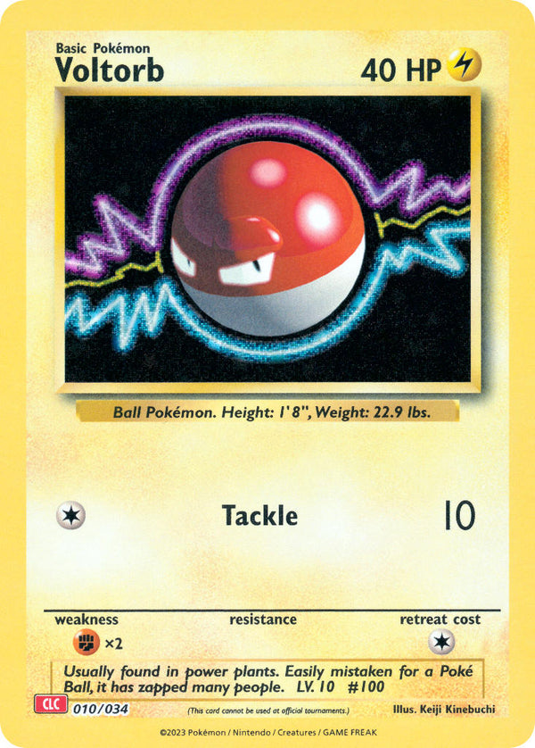 Voltorb - 010/034 (TCG:CLC) Classic Collection - Near Mint Holofoil