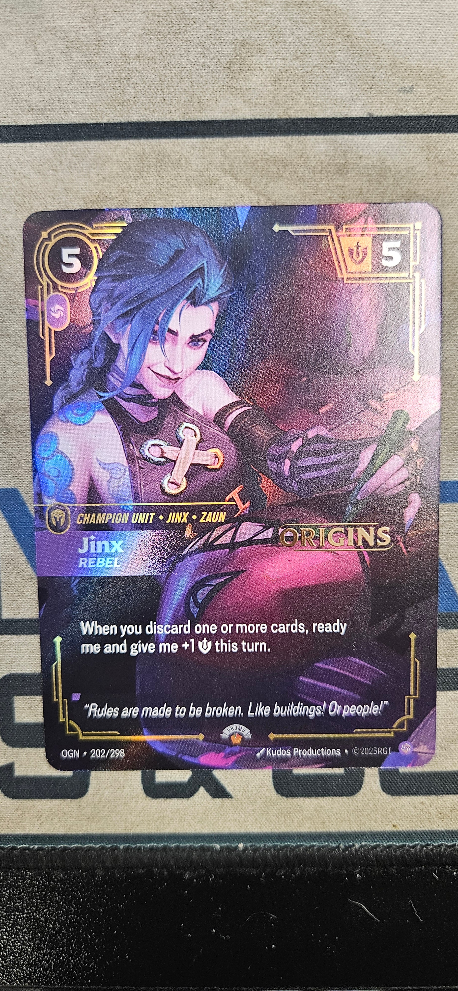 Jinx - Rebel - 202/298 (OPP) Epic Near Mint Foil