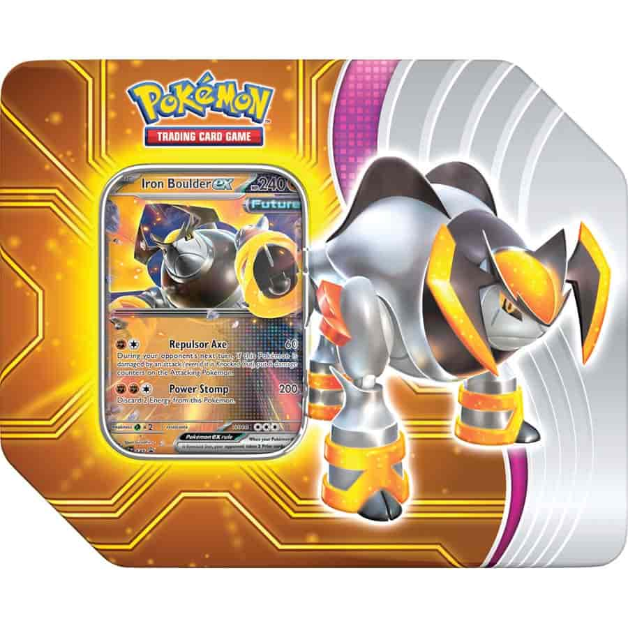 Pokemon TCG: Paradox Destinies Tin - Iron Boulder ex Pokemon TCG: Paradox Destinies Tin - Iron Boulder ex