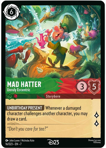 Mad Hatter - Unruly Eccentric D23 Promos (D23) - Rare Cold Foil Near Mint