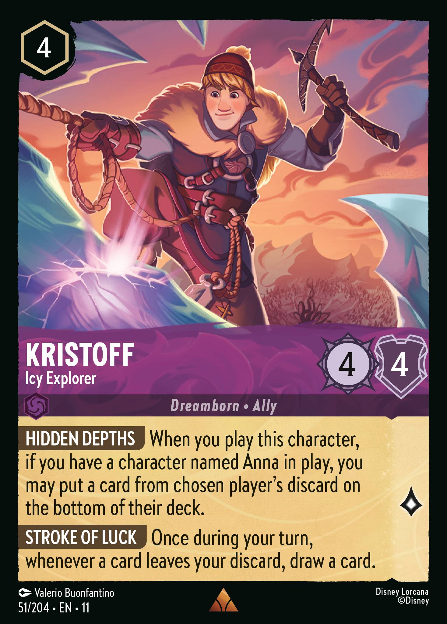 Kristoff - Icy Explorer (051/204 - Winterspell) Rare