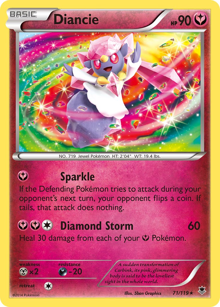 Diancie - 071/119 (PHF) Holo Rare - Near Mint Holofoil