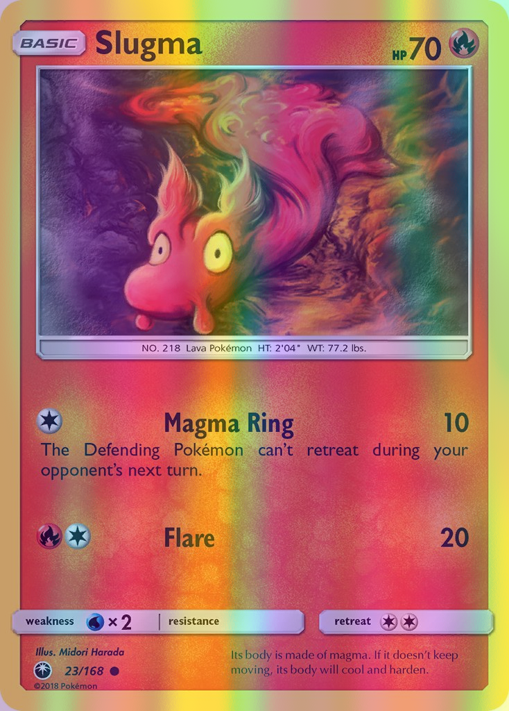 Slugma - 023/168 (CES) Common - Near Mint Reverse Holofoil
