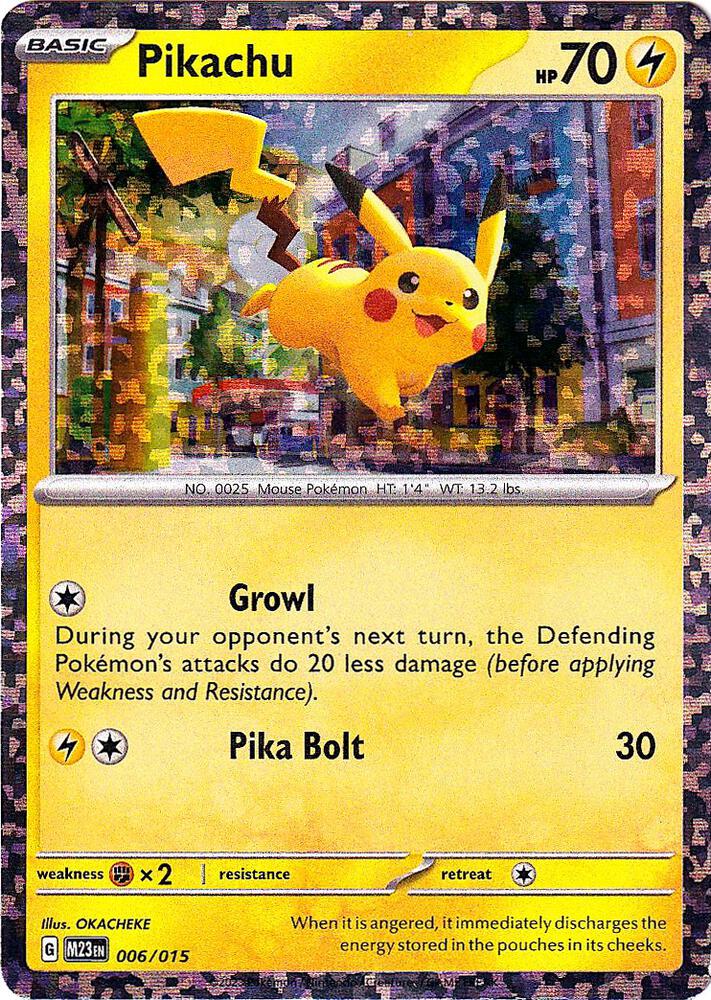 Pikachu - 006/015 (M23) McDonald's Promos 2023 Moderately Played