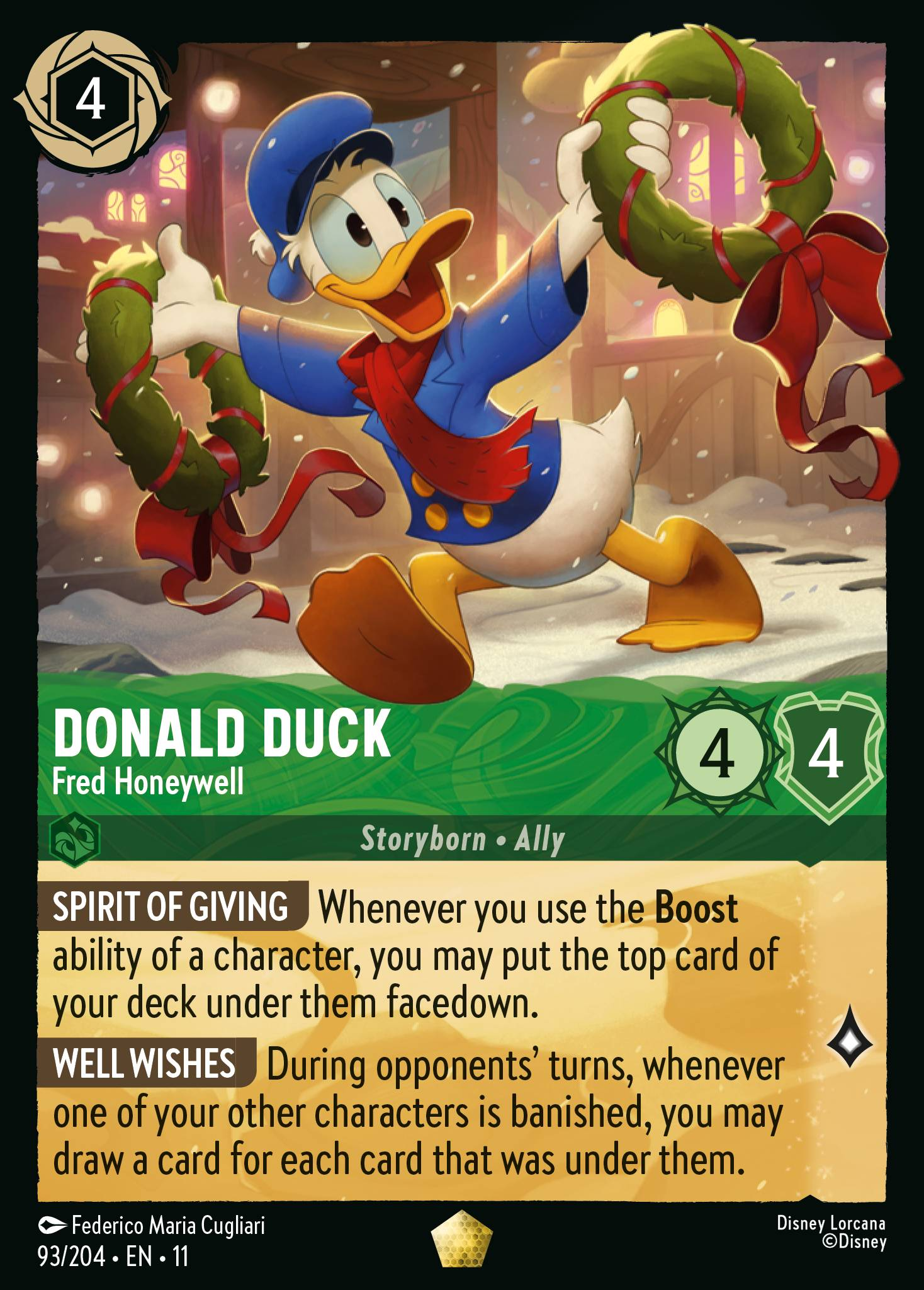 Donald Duck - Fred Honeywell (093/204 - Winterspell) Legendary