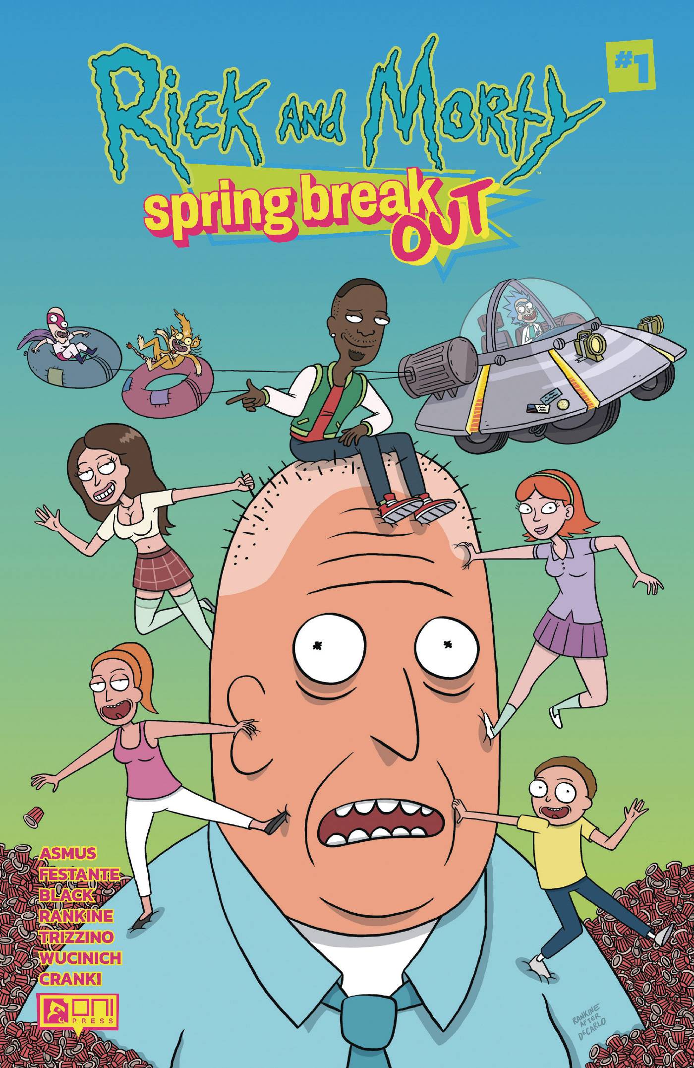 RICK AND MORTY SPRING BREAK OUT #1 (ONE SHOT) CVR A DEAN RANKINE