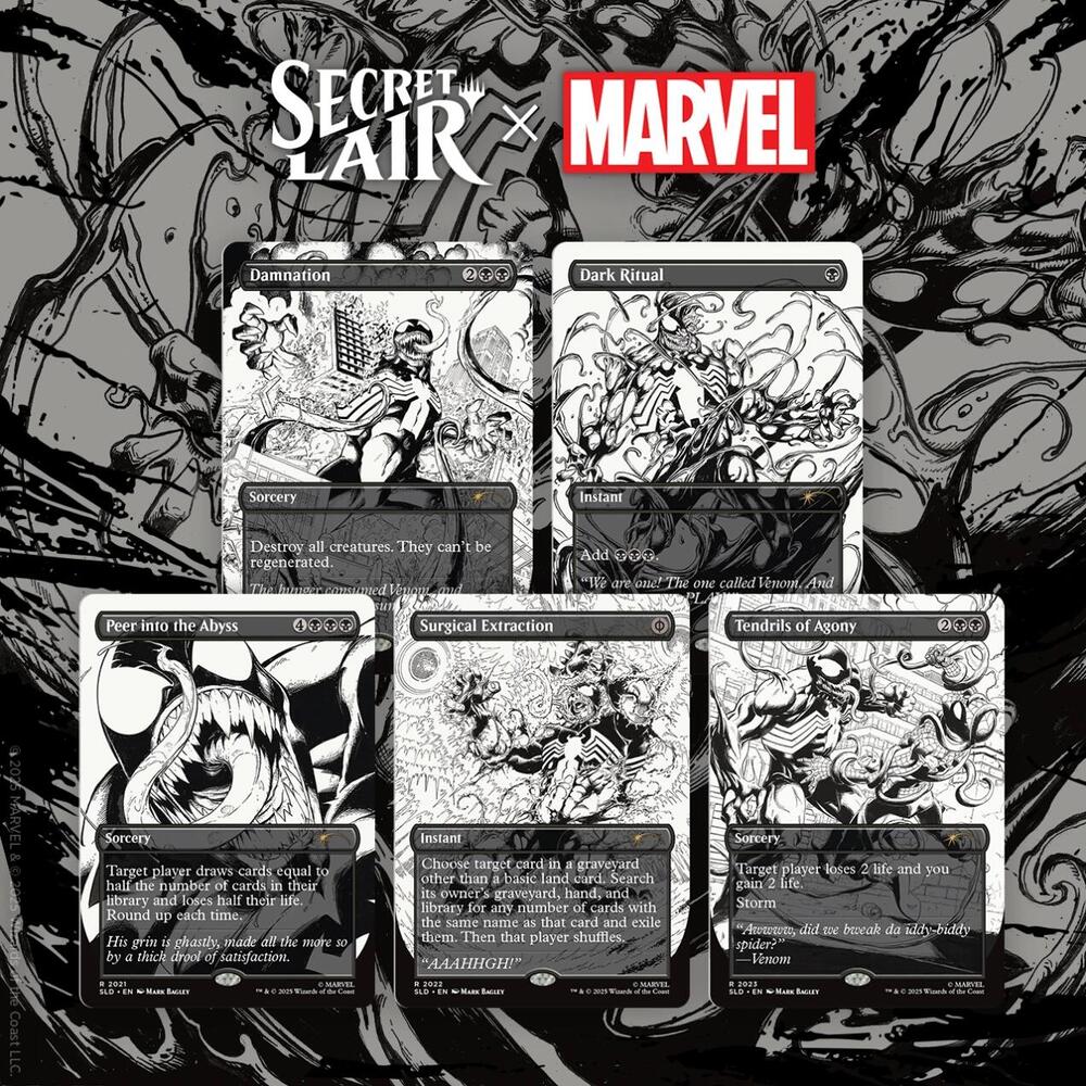 MTG: Secret Lair x Marvel's Spider-Man: Venom Unleashed Inks MTG: Secret Lair x Marvel's Spider-Man: Venom Unleashed Inks