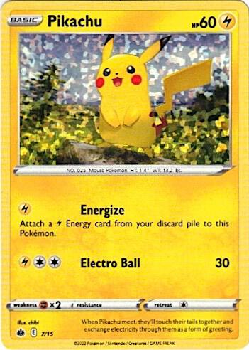 Pikachu (007/015) McDonald's Promo - Light Played