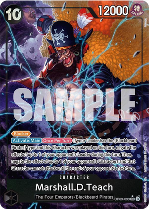Marshall.D.Teach (OP09-093 SR) - Alternate Art