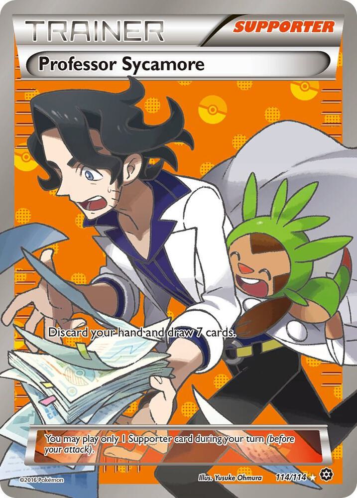 Professor Sycamore - 114/114 (STS) Ultra Rare - Heavy Play Unlimited