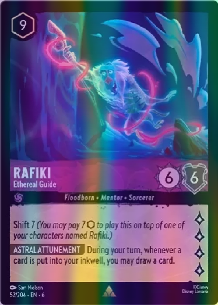Rafiki - Ethereal Guide (Azurite Sea 052/204) Rare - Near Mint Cold Foil