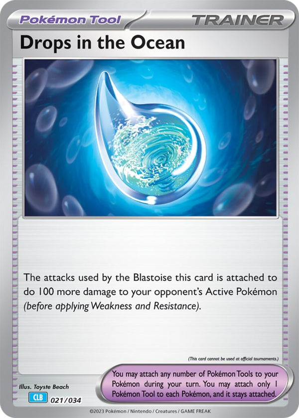 Drops in the Ocean - 021/034 (TCG:CLB) Classic Collection - Near Mint Holofoil