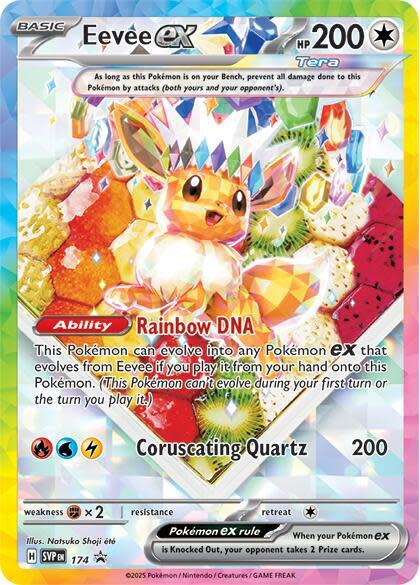 Eevee ex (Scarlet & Violet Promo Cards)- 174 (SVP) Promo - Light Play Holofoil