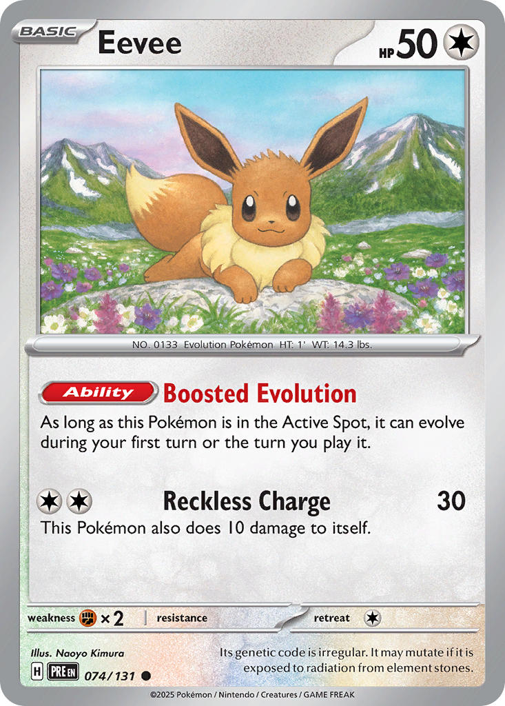 Eevee - 074/131 (PRE) Common - Near Mint