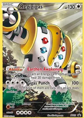Regigigas (Full Art Promo) - XY82 (XY:PR) Promo - Heavy Play Holofoil