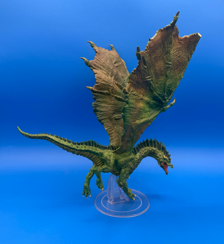 D&D Miniatures: Icons of the Realms - Premium Figure: Adult Green Dragon (USED) Out of Box/Broken