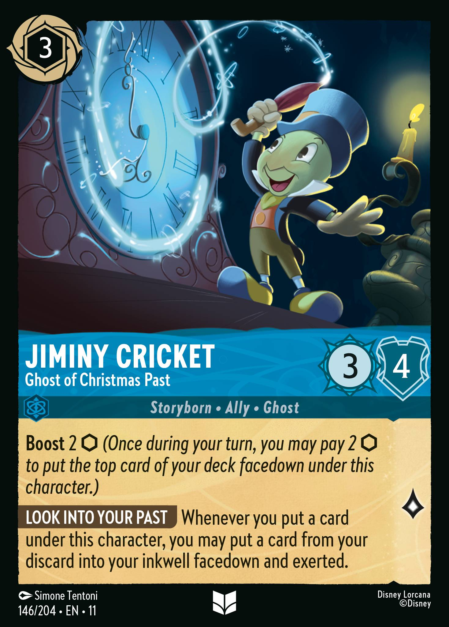 Jiminy Cricket - Ghost of Christmas Past (146/204 - Winterspell) Uncommon