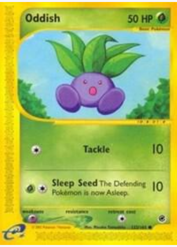 Oddish - 122/165 (EX) Common - Near Mint