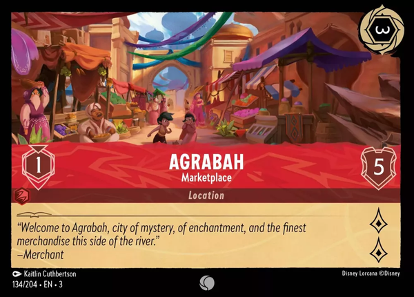 Agrabah - Marketplace (Into the Inklands 134/204) Common - Near Mint