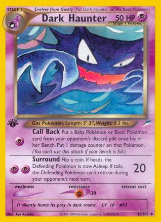 Dark Haunter (036/105) 1st Edition