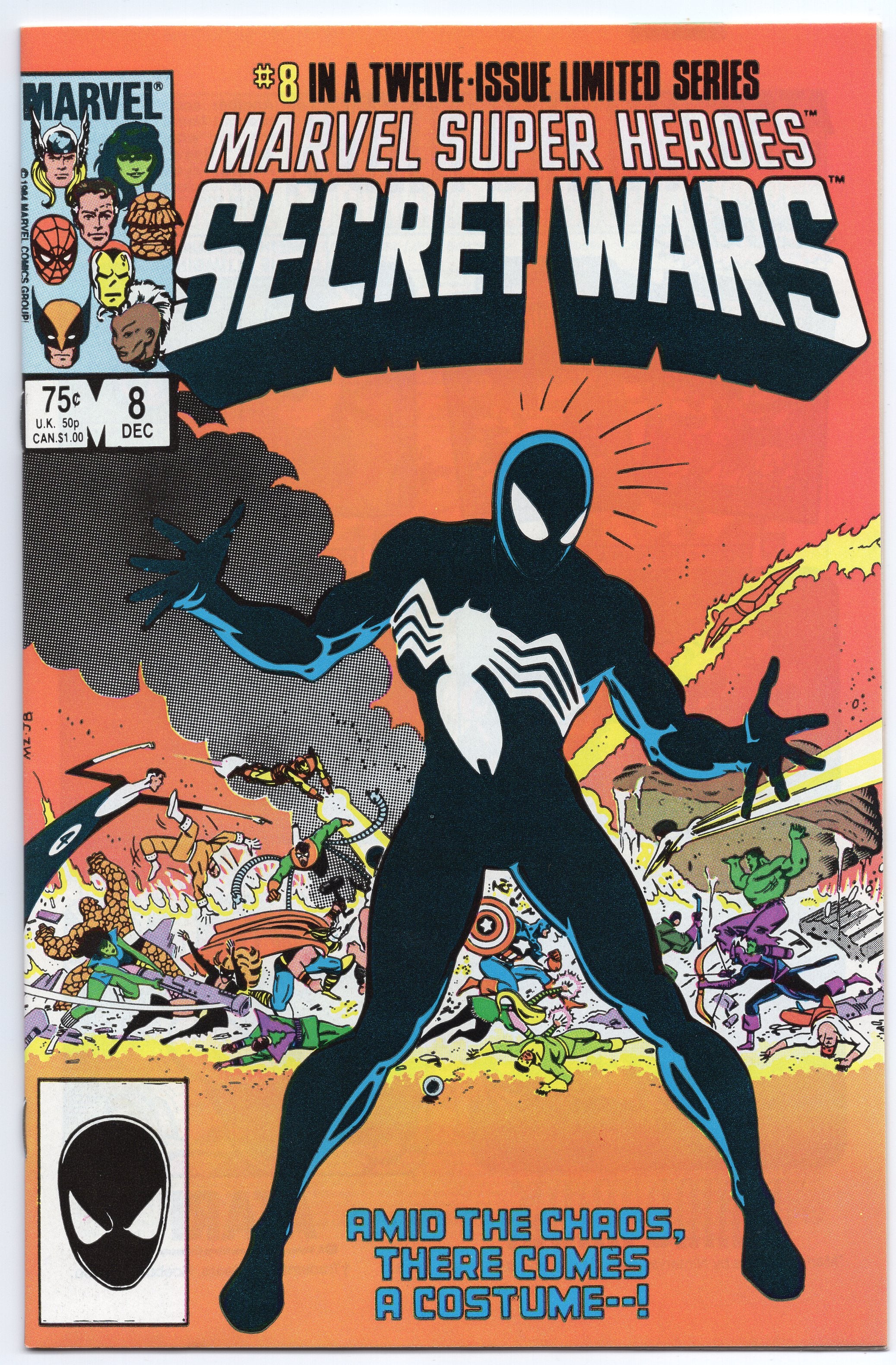 Marvel Super-Heroes: Secret Wars (1984 Series) #8 (9.4) Origin of the Black Symbiote Costume