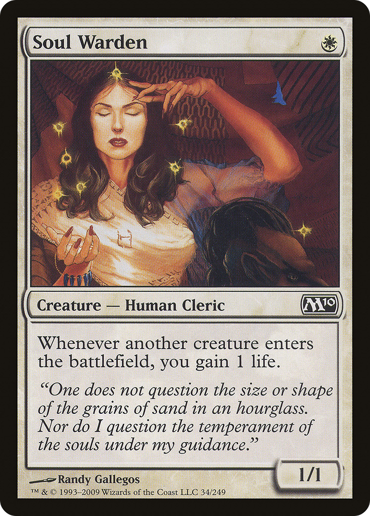 Soul Warden (M10-C) Moderate Play