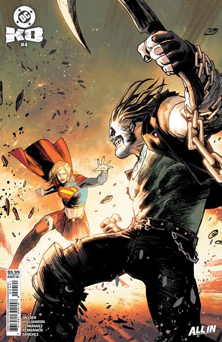 DC K.O. #4 (OF 5) CVR D RAFAEL ALBUQUERQUE CARD STOCK VAR