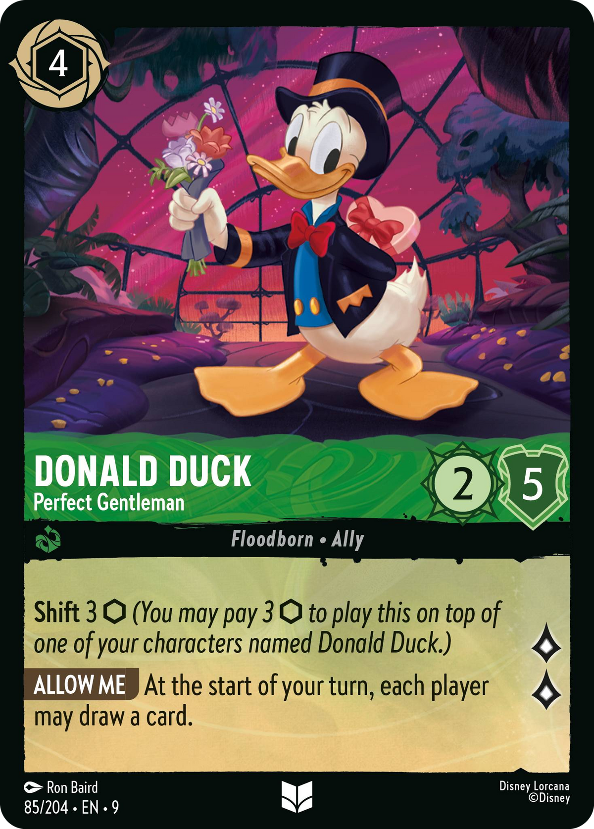 Donald Duck - Perfect Gentleman (085/204 - Fabled) Uncommon