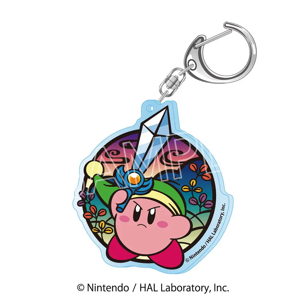 Kirby of the Stars: Paper Cutout Series Acrylic Key Holder -