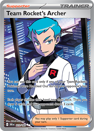 Team Rocket's Archer - 223/182 (DRI) Ultra Rare